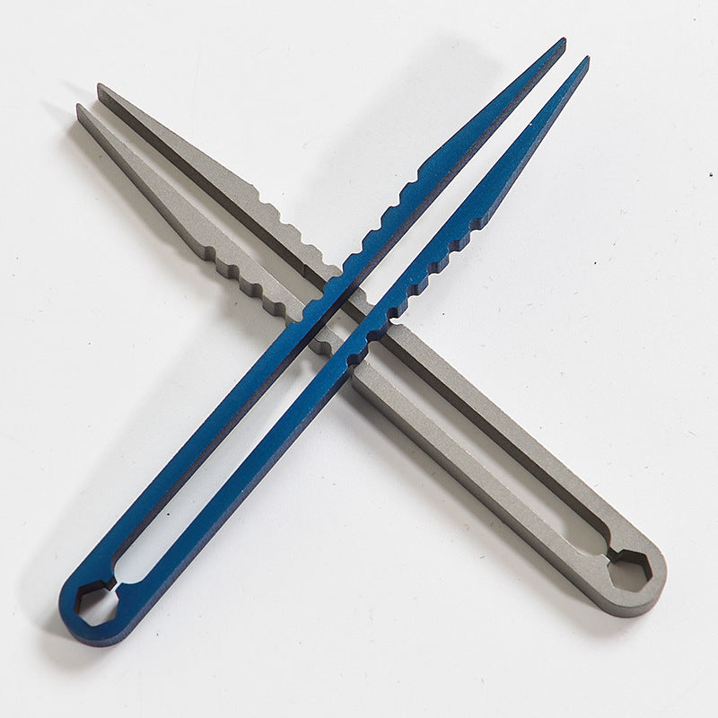 Titanium TC4 Clip Tweezers Pick Up Clamping EDC Multipurpose Gadget Professional Camp Outdoor Pocket Maintenance Tool 6 Colors