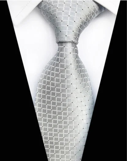Corbatas de seda tejidas en jacquard con diseño de cachemira a cuadros para hombre, corbatas de 8 cm a rayas para trajes de negocios, bodas y fiestas.