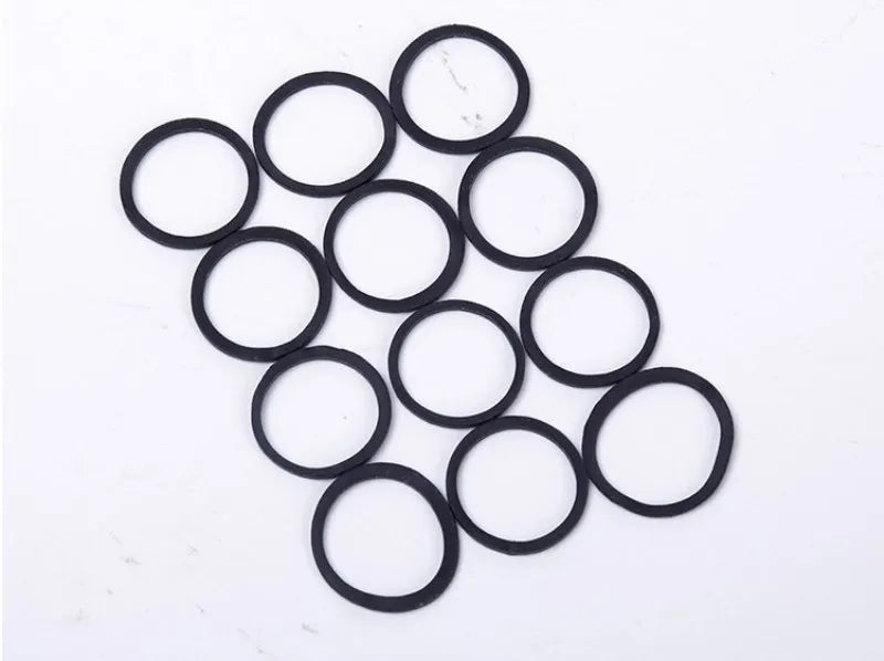Mini élastiques noirs pour cheveux, 0,6 x 0,9 cm, pour fournitures de bureau, école, maison