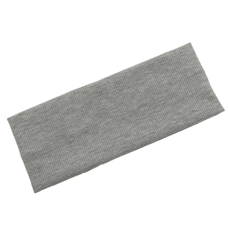 New Solid Knitted Headband for Women Girls Autumn Winter Sport Yoga Sweat Uptake Headwear Elastic Hairbands Hair Accessories