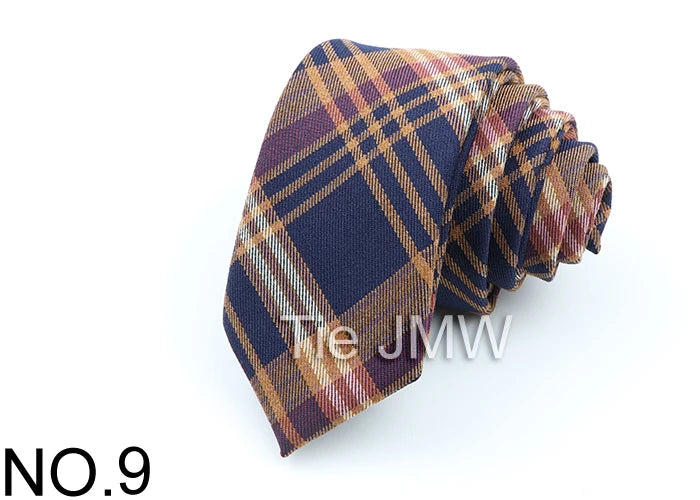 Nouvelles cravates en polyester TR souple pour hommes, fines, à carreaux, pour affaires, robe de mariée, papillon, accessoires de cou quotidiens