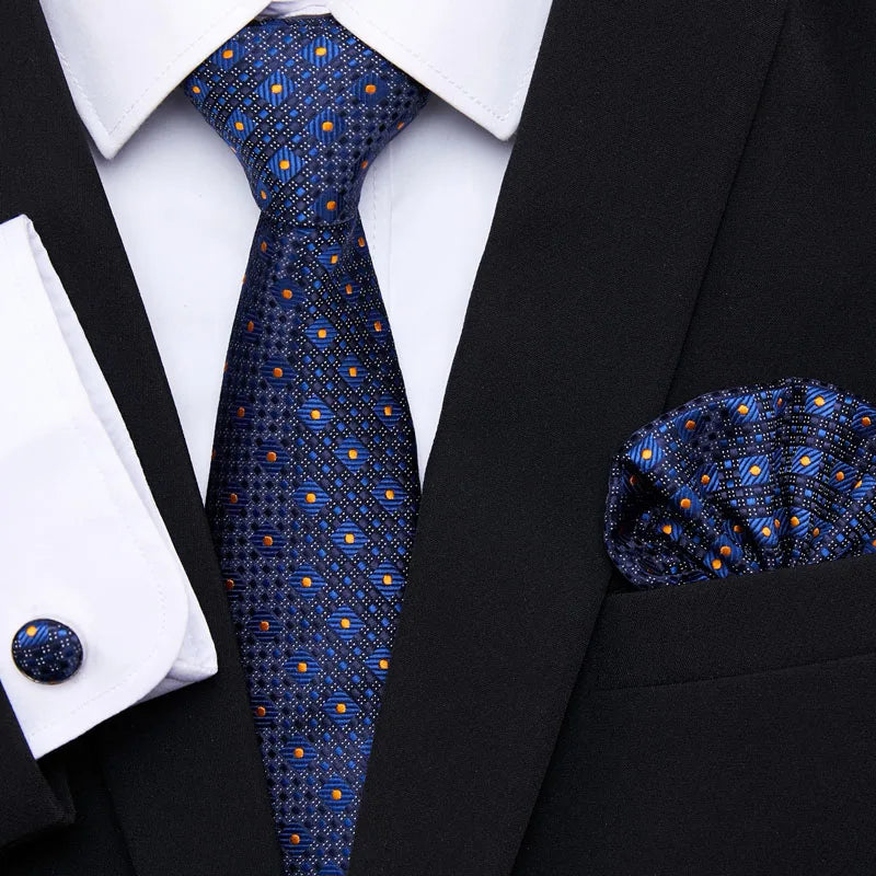 Newest style Green Tie For Men Holiday Present Tie Pocket Squares Set Necktie Striped Wedding Accessories Man