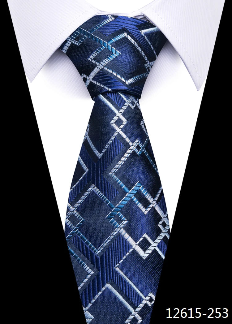 Cravate pour homme, nouveau design, vente en usine, offre spéciale, 7,5 cm, cravate, chemise à carreaux jaune, accessoires pour homme, anniversaire d'Abraham Lincoln