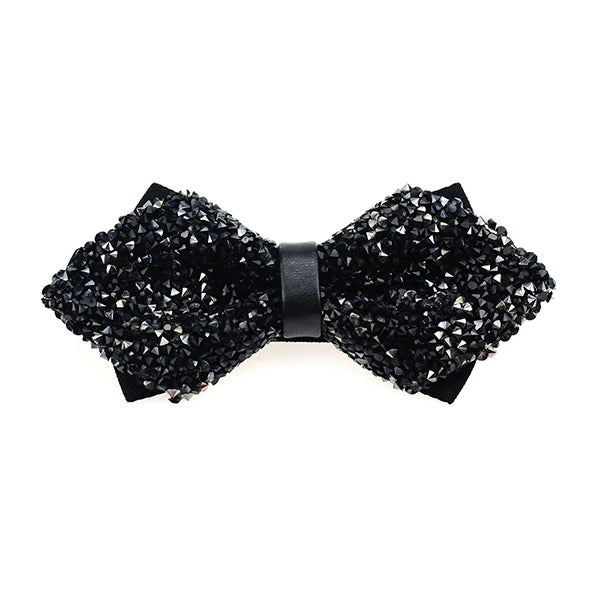 Nœud papillon rose diamant pour homme, nœud papillon strass, accessoire de mariage tendance