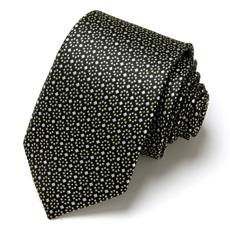 Brand Ties for Men Floral Cotton Wedding Black Tie 7cm Gravatas Corbatas Fashion Casual Printed Tie Necktie Cravate
