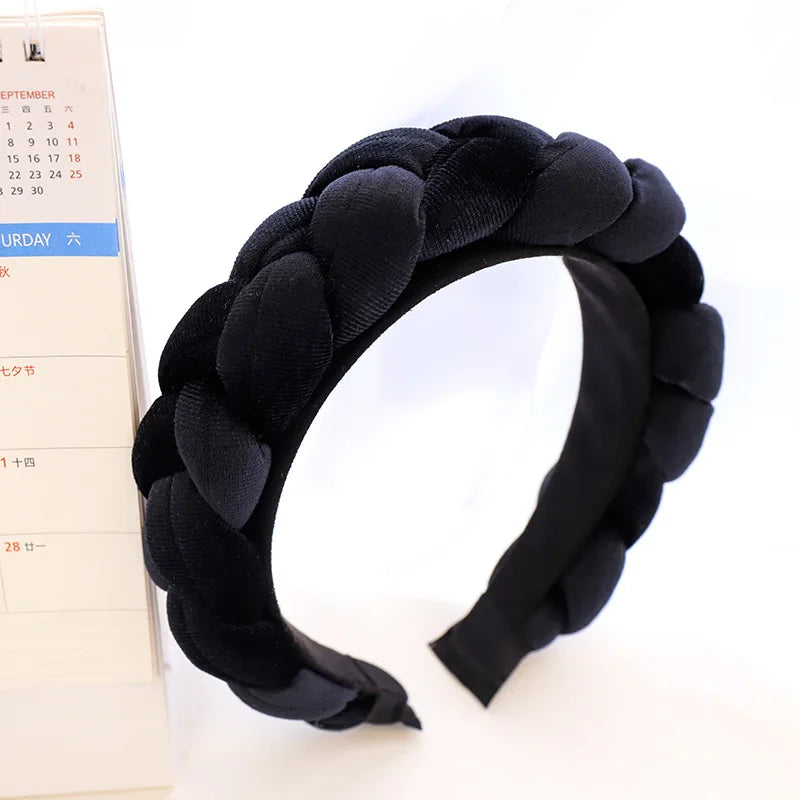 Velvet Braid Hairband Headband for Women Girls Hair Accessories