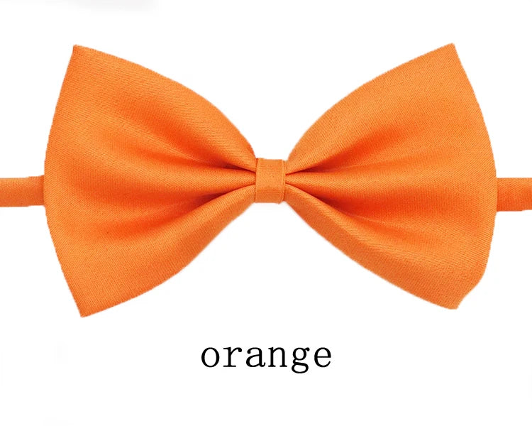Black Neck Tiebow for Boys Girls Toddler Adjustable Solid Bow Tie Party Wedding Children's Accessories Not Afraid of Creases