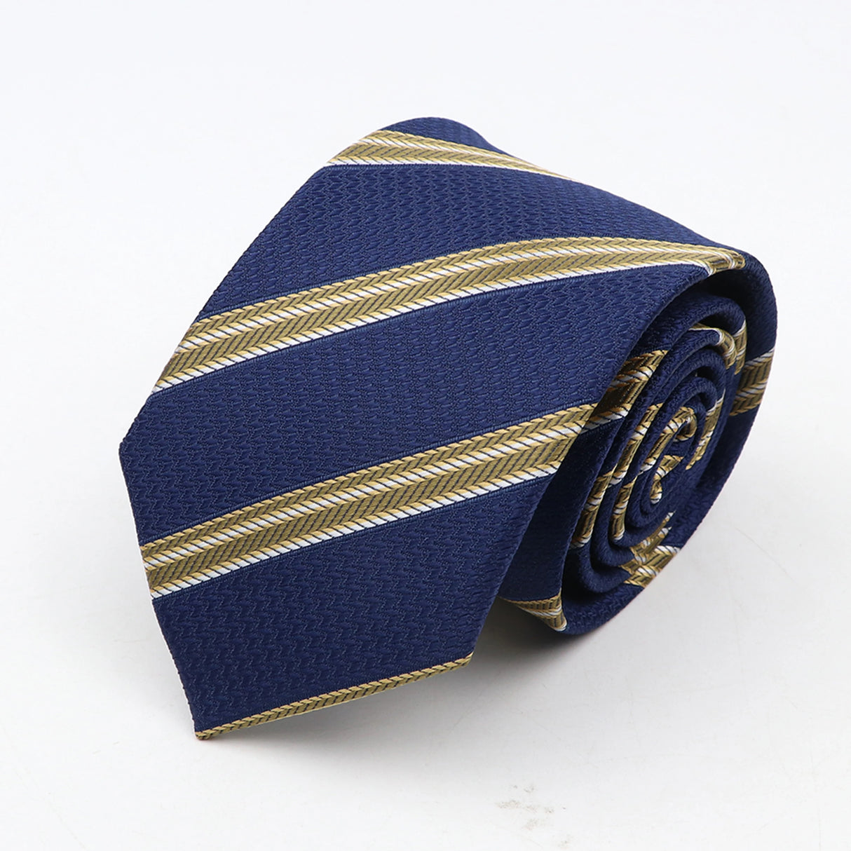 Nouvelle cravate classique à rayures et pois pour homme, jacquard, 7 cm, en polyester, étroite, slim, pour mariage, marié, affaires, costume, chemise, cadeau