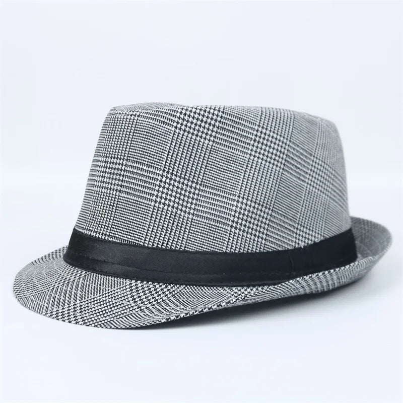 Chapeau de jazz tendance pour l'été, chapeau de plage, panama, chapeau de soleil classique, chapeau haut de forme rétro, chapeau fedora, chapeau haut de forme unisexe pour hommes et femmes