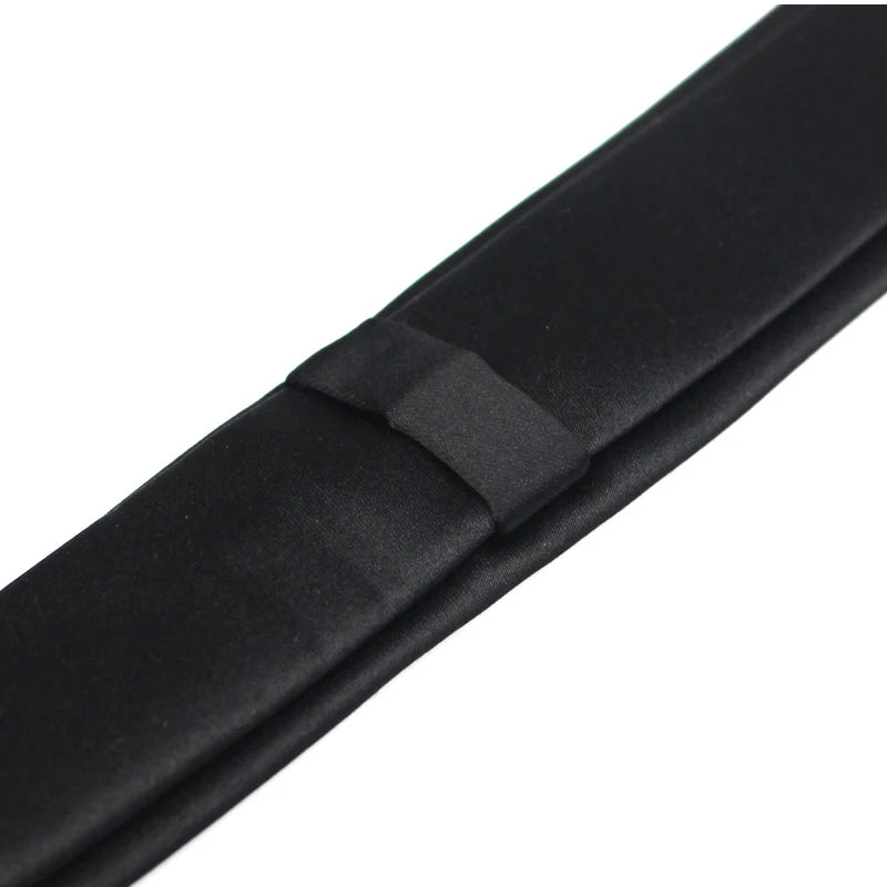 Cravates noires pour hommes et femmes, costumes décontractés, cravates unies, cravates fines pour hommes, pour affaires, mariage, cravates fines pour hommes