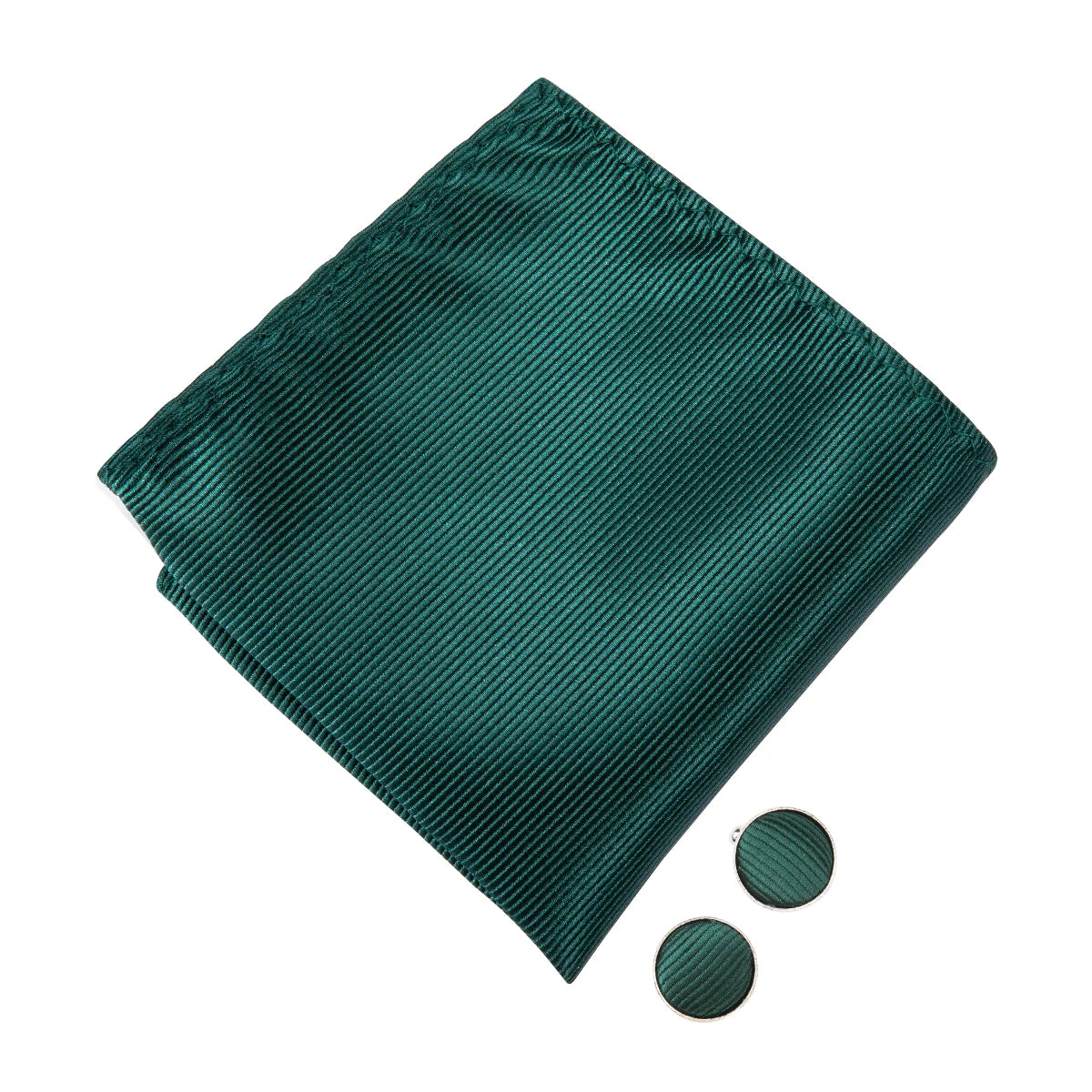 Hi-Tie Nœuds papillon verts de Noël pour hommes Cravate papillon en soie Ensemble de boutons de manchette et mouchoirs pour fête de mariage Nœud papillon uni à carreaux cachemire