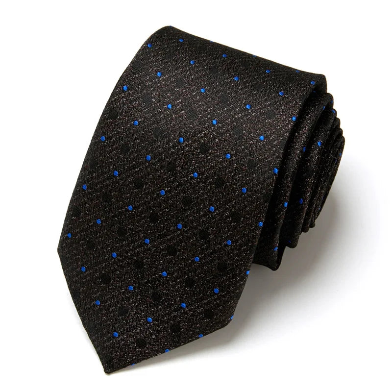 Brand Ties for Men Floral Cotton Wedding Black Tie 7cm Gravatas Corbatas Fashion Casual Printed Tie Necktie Cravate