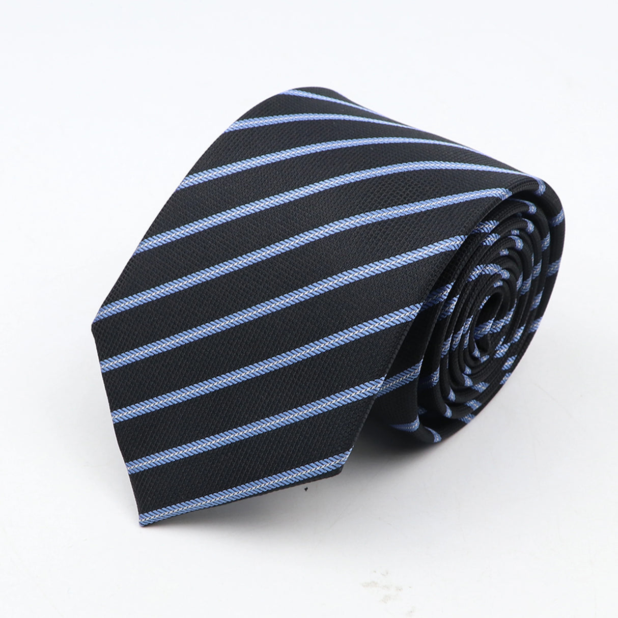 Nouvelle cravate classique à rayures et pois pour homme, jacquard, 7 cm, en polyester, étroite, slim, pour mariage, marié, affaires, costume, chemise, cadeau