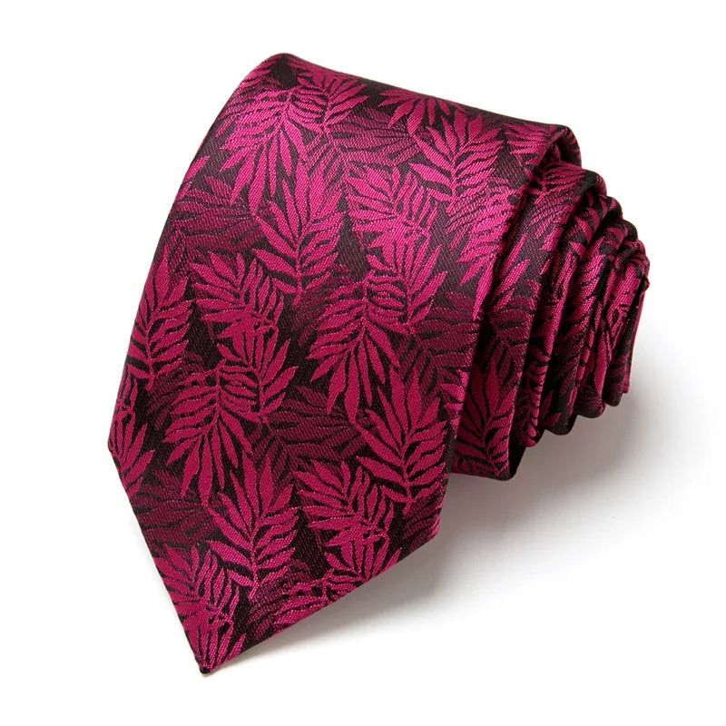 Brand Ties for Men Floral Cotton Wedding Black Tie 7cm Gravatas Corbatas Fashion Casual Printed Tie Necktie Cravate