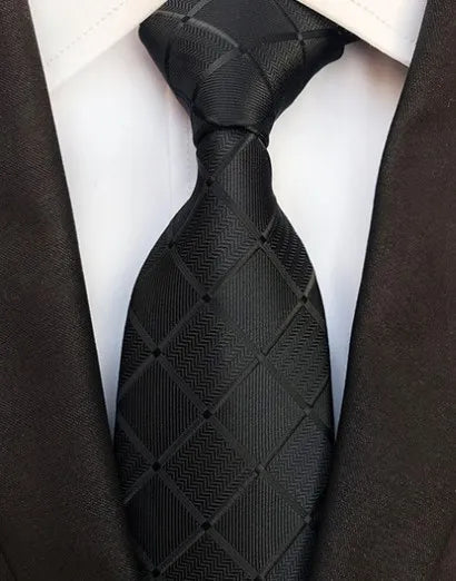 Corbatas de seda tejidas en jacquard con diseño de cachemira a cuadros para hombre, corbatas de 8 cm a rayas para trajes de negocios, bodas y fiestas.