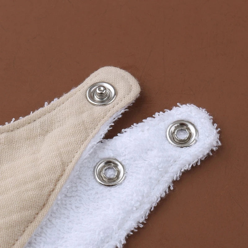 Bavoirs bébé absorbants d'eau de couleur unie, écharpe triangulaire en coton doux, serviette de salive pour nouveau-né, bavoirs à bouton-pression, articles pour bébé
