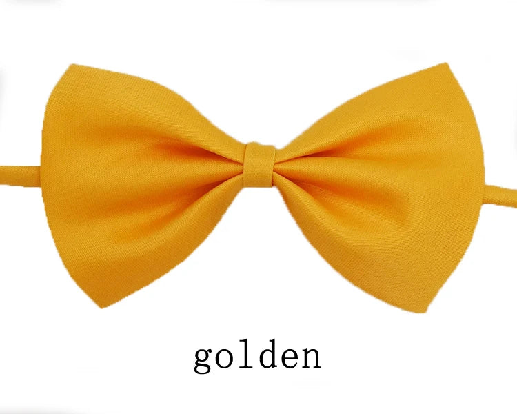 Black Neck Tiebow for Boys Girls Toddler Adjustable Solid Bow Tie Party Wedding Children's Accessories Not Afraid of Creases