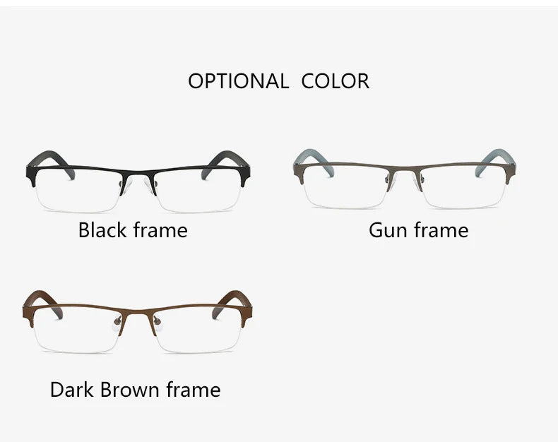 BOYSEEN Titanium alloy Nearsighted Glasses Non spherical 12 Layer Coated Minus lenses Business Myopia Eyeglasses -0.5 -1.0 -1.25