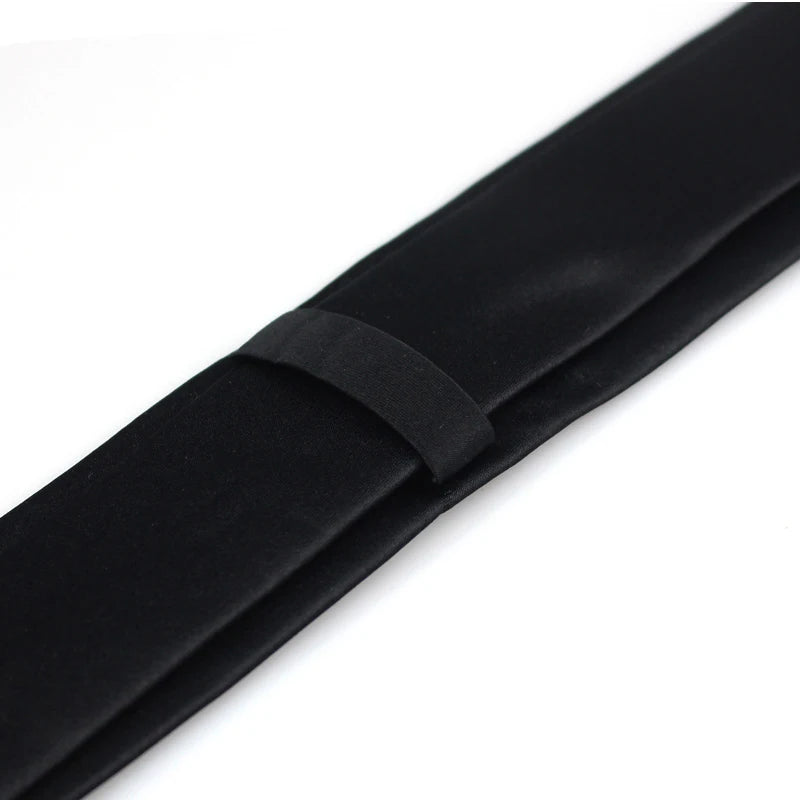 Cravates noires pour hommes et femmes, costumes décontractés, cravates unies, cravates fines pour hommes, pour affaires, mariage, cravates fines pour hommes