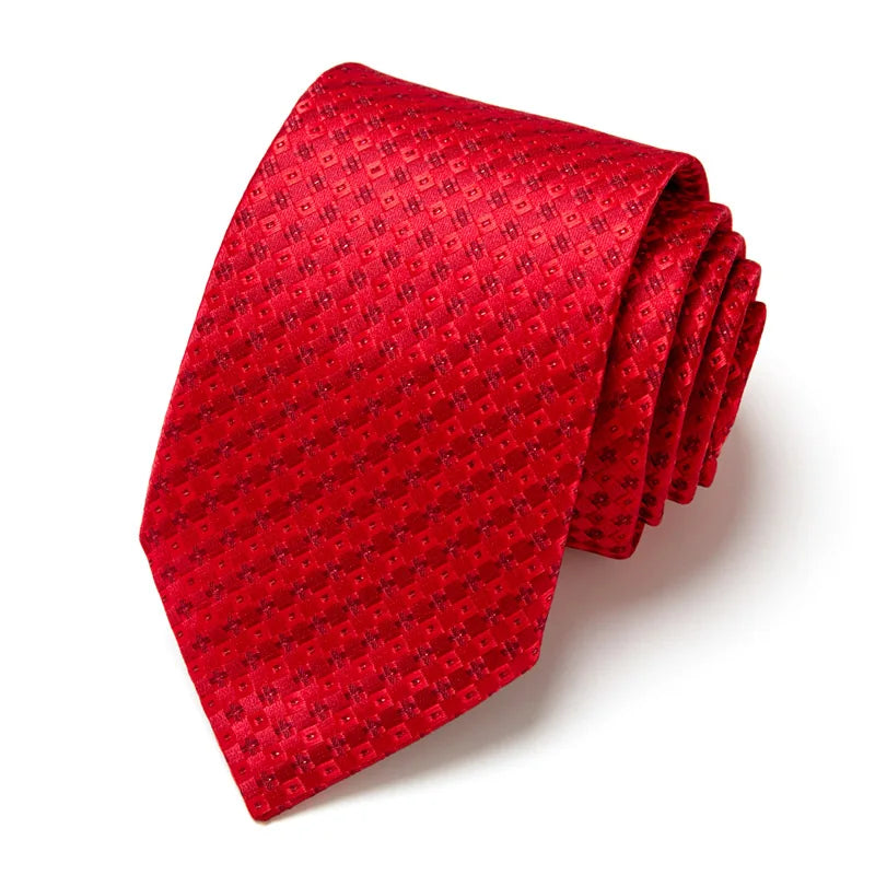 48Colors Classic 7.5cm Tie for Men Silk Tie Luxury Striped Slim Ties for Men Suit Cravat Wedding Party Gravatas