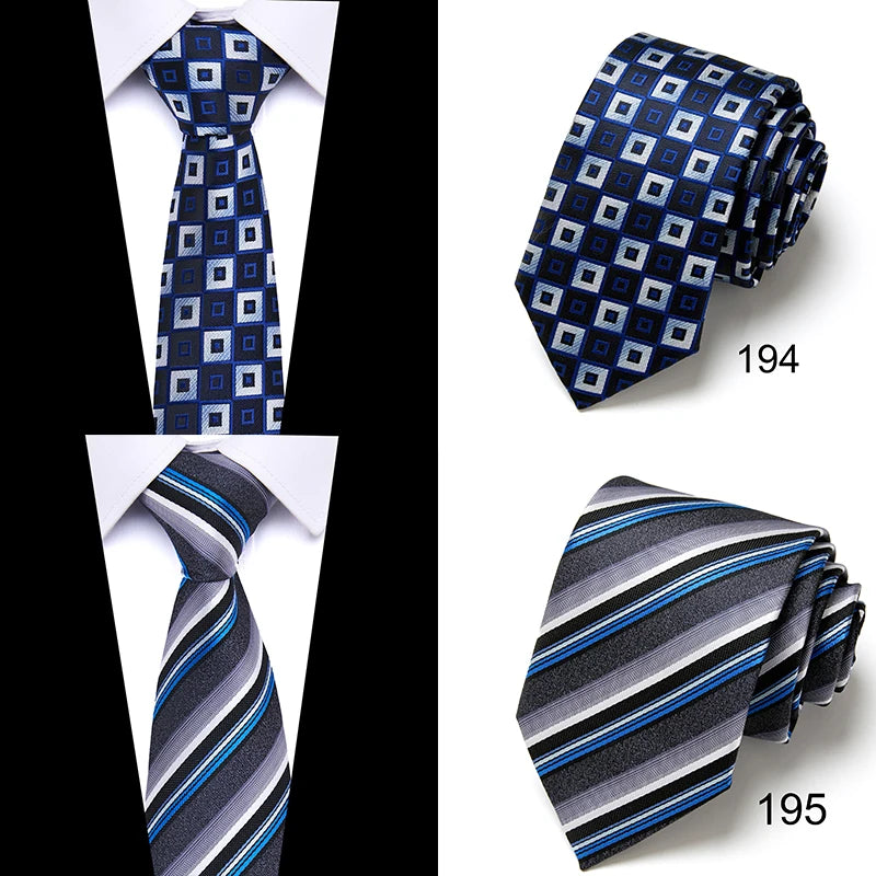 Brand Ties for Men Floral Cotton Wedding Black Tie 7cm Gravatas Corbatas Fashion Casual Printed Tie Necktie Cravate