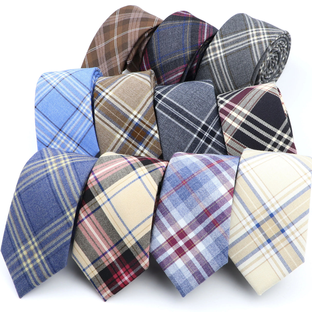 Nouvelles cravates en polyester TR souple pour hommes, fines, à carreaux, pour affaires, robe de mariée, papillon, accessoires de cou quotidiens