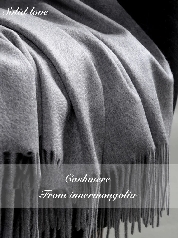 Cashmere Scarf Women Winter Scarf Pashmina Scarves 2023 Adult Women Luxury Brand Womens Keep Warm Brand Designer Women