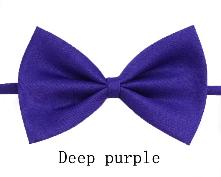 Black Neck Tiebow for Boys Girls Toddler Adjustable Solid Bow Tie Party Wedding Children's Accessories Not Afraid of Creases