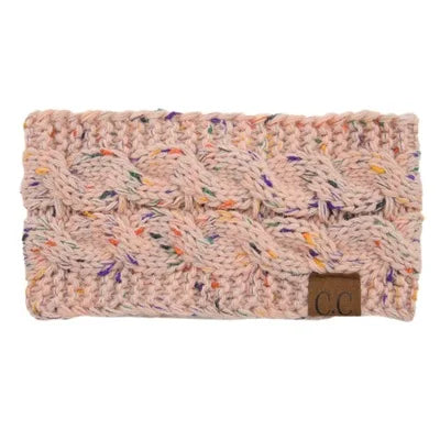 2024 Fashion Bohemia Winter Warm Knitted Headband Hair Accessories Women's CC Wool Wide Hairband Stretch Solid Hairband Headwear