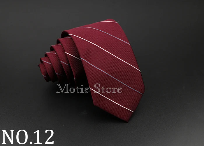 Cravate tissée jacquard pour homme, classique, à carreaux, rayée, en polyester, tendance, pour mariage, affaires, fête, costume, robe, cadeau