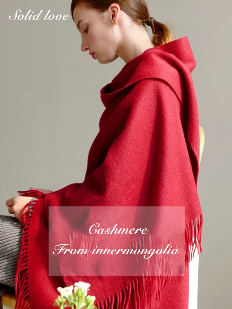 Cashmere Scarf Women Winter Scarf Pashmina Scarves 2023 Adult Women Luxury Brand Womens Keep Warm Brand Designer Women