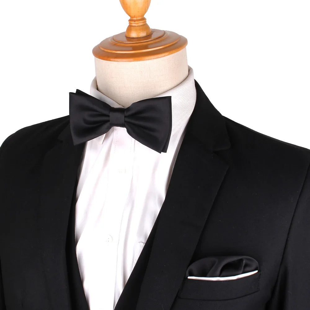 Cravates noires pour hommes et femmes, costumes décontractés, cravates unies, cravates fines pour hommes, pour affaires, mariage, cravates fines pour hommes