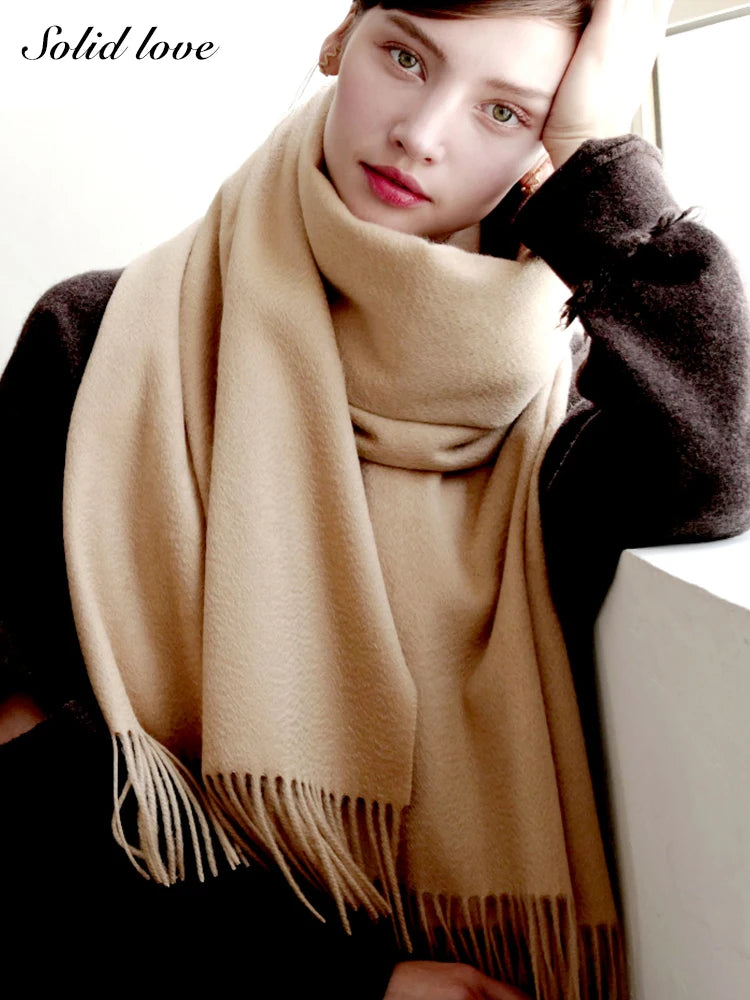 Cashmere Scarf Women Winter Scarf Pashmina Scarves 2023 Adult Women Luxury Brand Womens Keep Warm Brand Designer Women