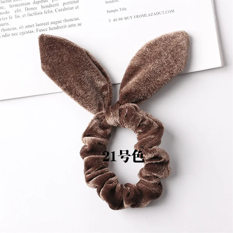 Velvet Scrunchie Women Girls Elastic Hair Rubber Bands Accessories Gum For Women Tie Hair Ring Rope Ponytail Holder Headdress