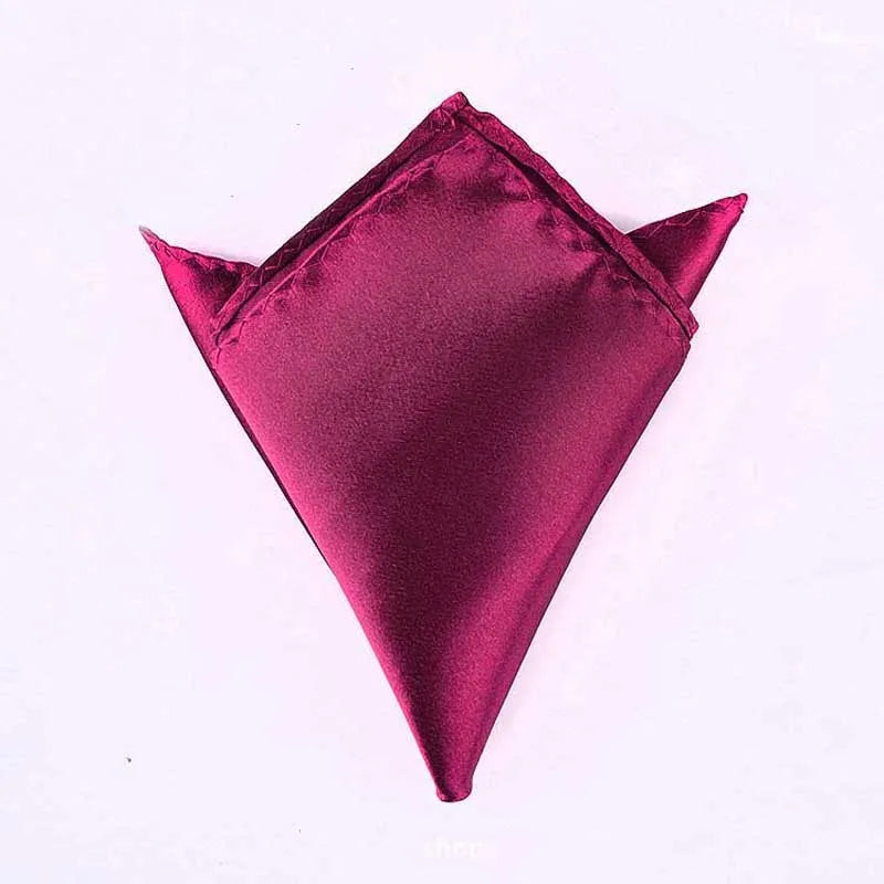 Satin Handkerchief For Men Candy Color Mens Suits Pocket Square Business Chest Towel Hanky Suit Napkin Solid Sale