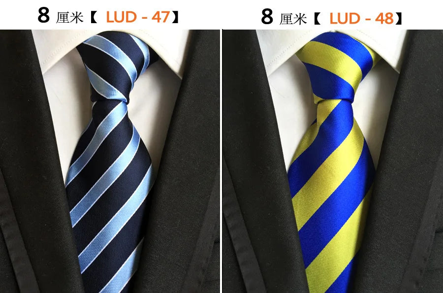68 Colors NEW 8cm Tie for Man Tie Luxury Striped Flower Business Neck Tie Suit Cravat Wedding Party Necktie Men Gift