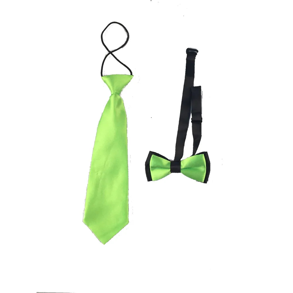 Fashion 3PCS School Boys girls Children Kids brace elastic Suspenders for shirt suspensorio Tie Bowties butterfly Set TR0001