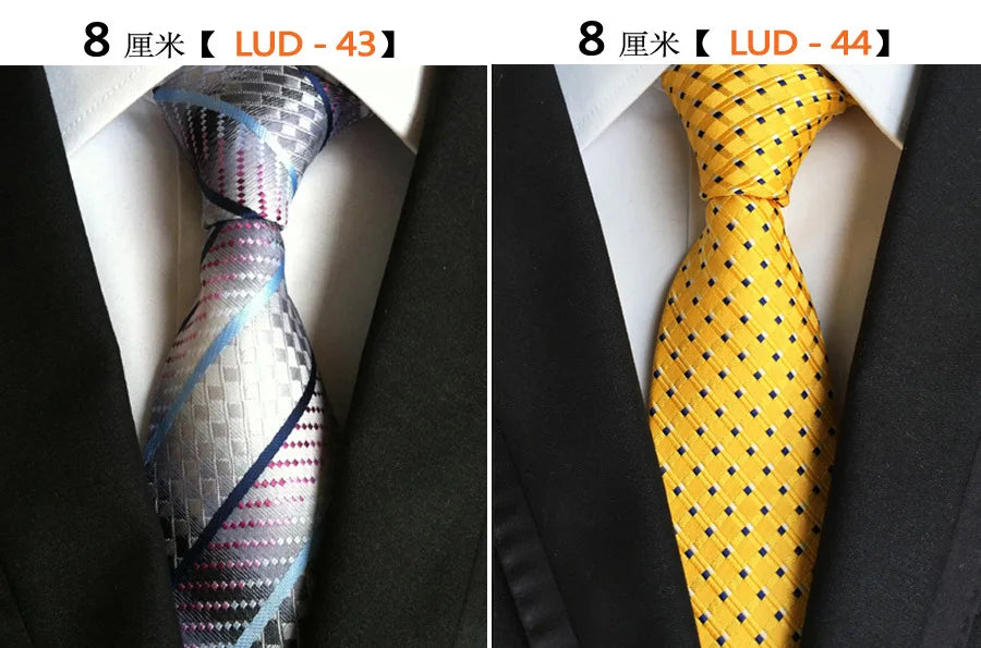 68 Colors NEW 8cm Tie for Man Tie Luxury Striped Flower Business Neck Tie Suit Cravat Wedding Party Necktie Men Gift