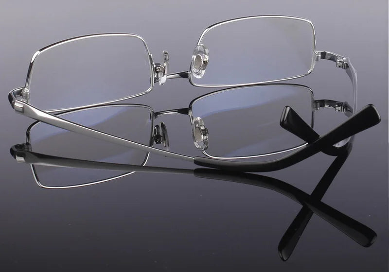 Full Rim Pure Titanium Eyeglasses Frame for Men Optical Glasses Frame Prescription Eyewear Spectacles 9867 Alloy Fashion Frame