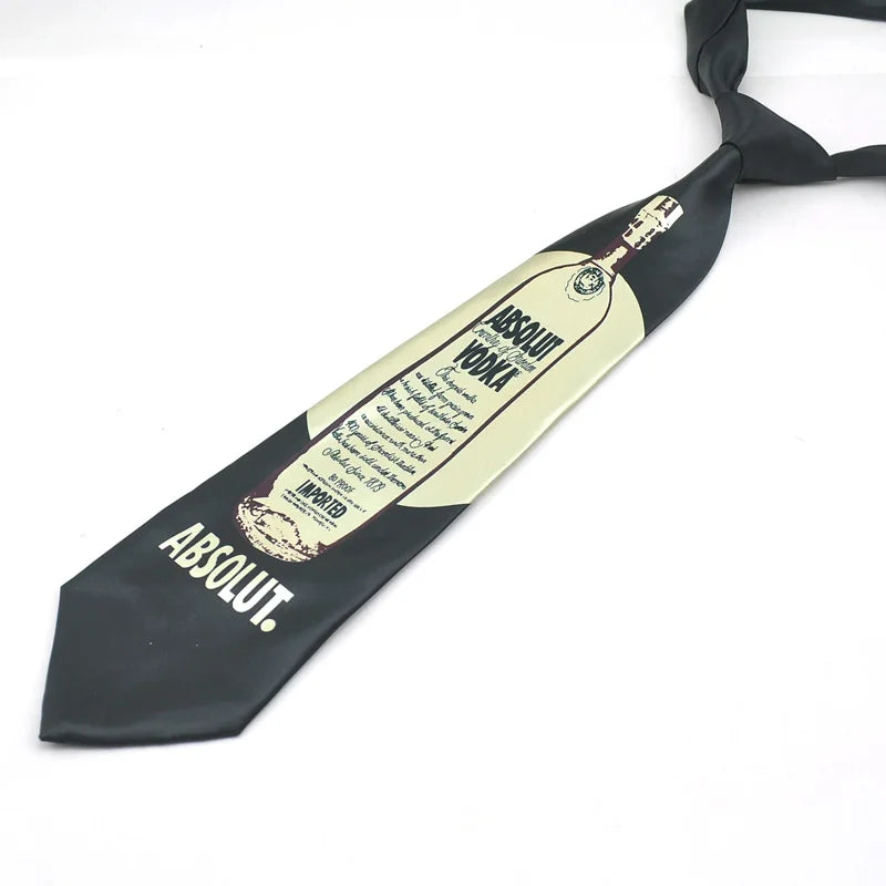 Cravate pour homme, chope de bière, cravate amusante, robe formelle, cadeau de mariage, chemise, cravate, fête, marque de mode, design, slim, 10 cm, club d'affaires