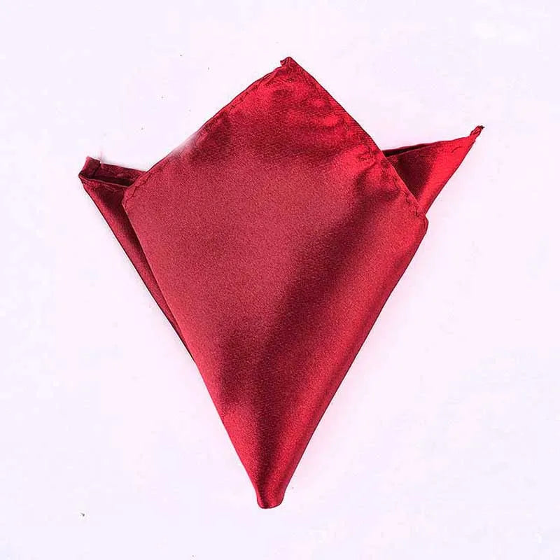Satin Handkerchief For Men Candy Color Mens Suits Pocket Square Business Chest Towel Hanky Suit Napkin Solid Sale