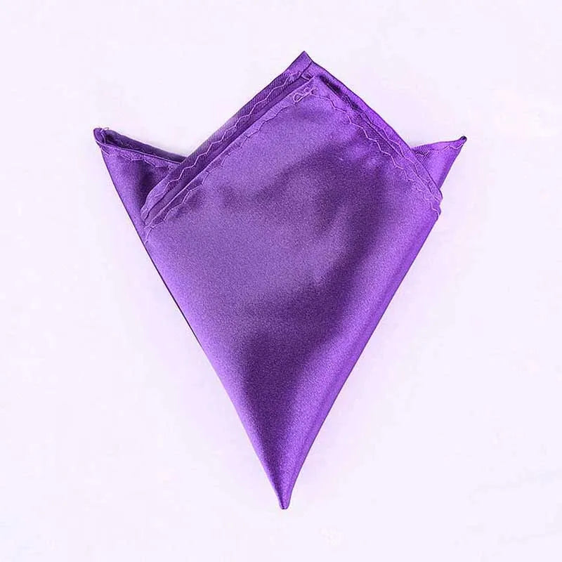 Satin Handkerchief For Men Candy Color Mens Suits Pocket Square Business Chest Towel Hanky Suit Napkin Solid Sale