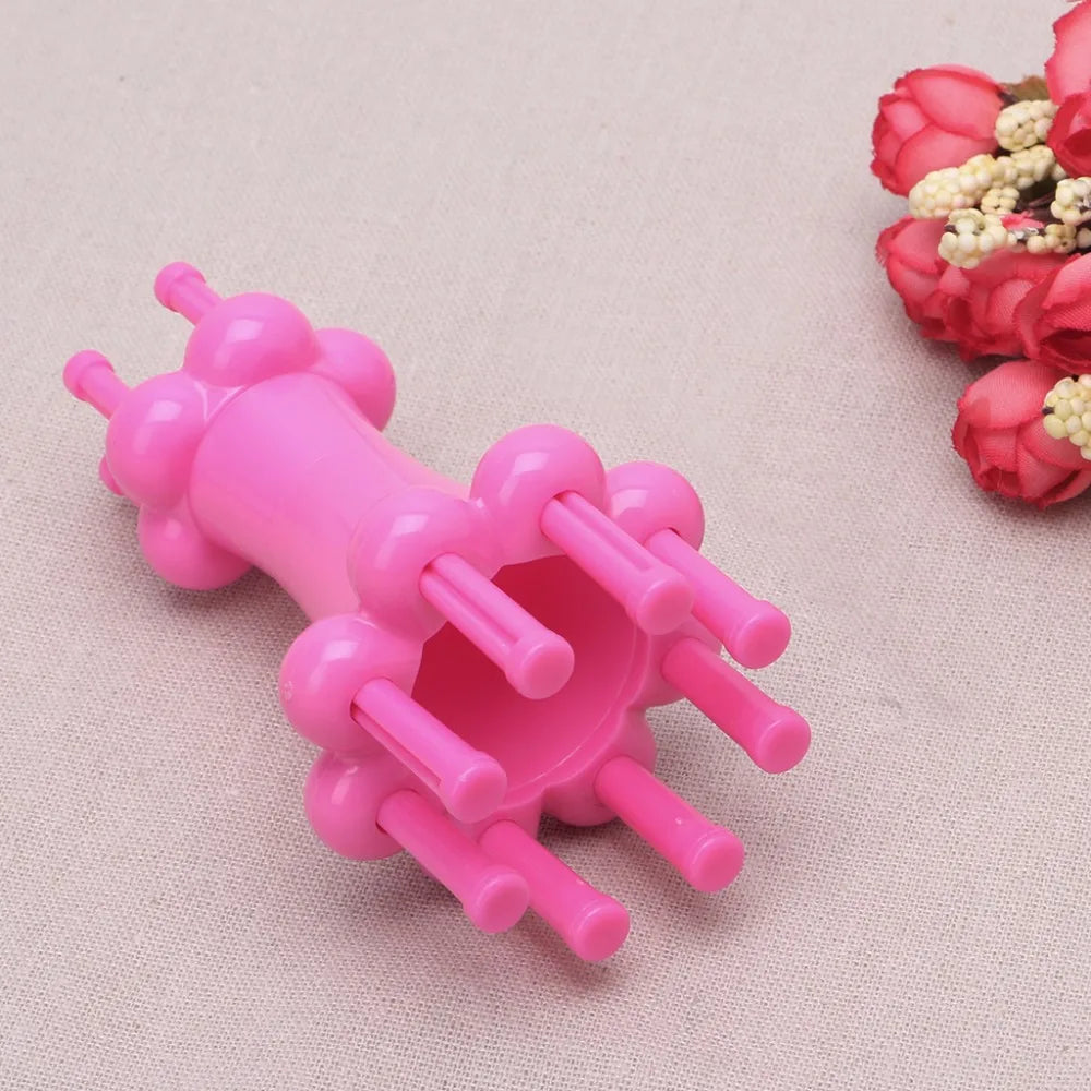 Sewing Tool Plastic Topping Knitter Knitting Spool Loom Needle Hook Scarves Straps Making Craft Machine Sewing Accessories