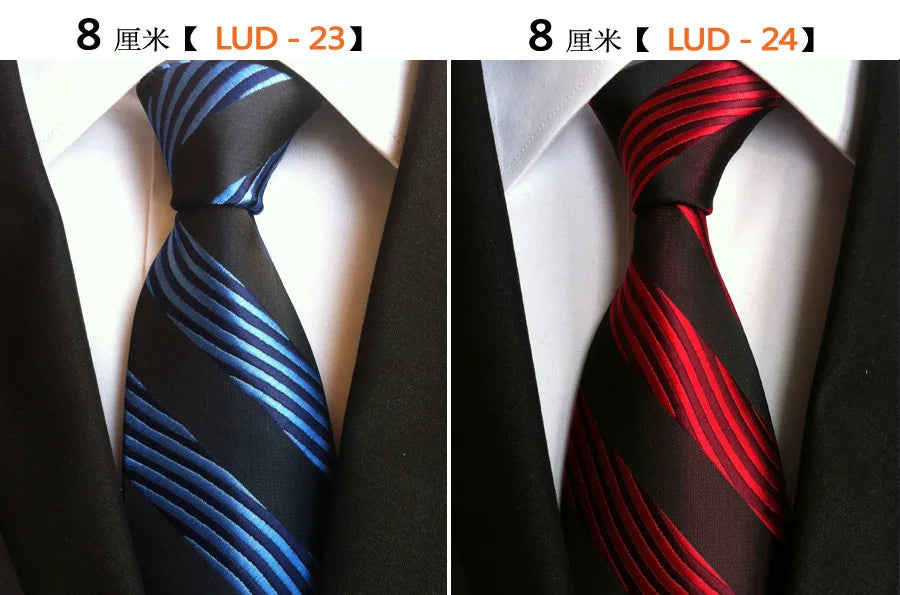 68 Colors NEW 8cm Tie for Man Tie Luxury Striped Flower Business Neck Tie Suit Cravat Wedding Party Necktie Men Gift