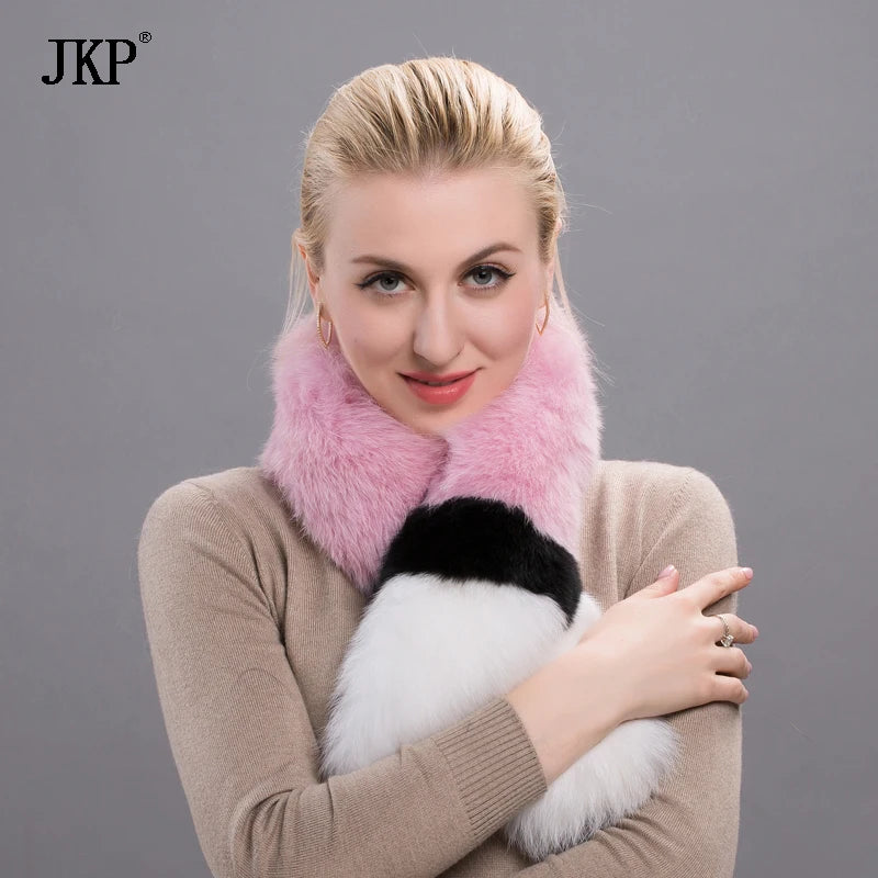 Écharpes d'hiver colorées en vraie fourrure pour femmes, 100 % véritable fourrure de renard, châle solide