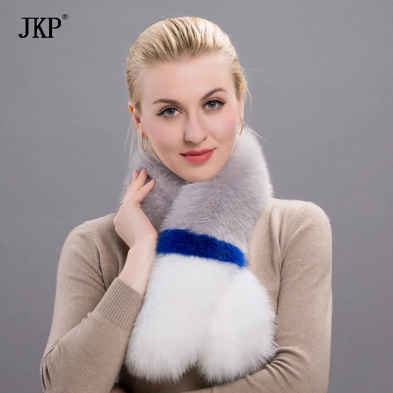 Écharpes d'hiver colorées en vraie fourrure pour femmes, 100 % véritable fourrure de renard, châle solide