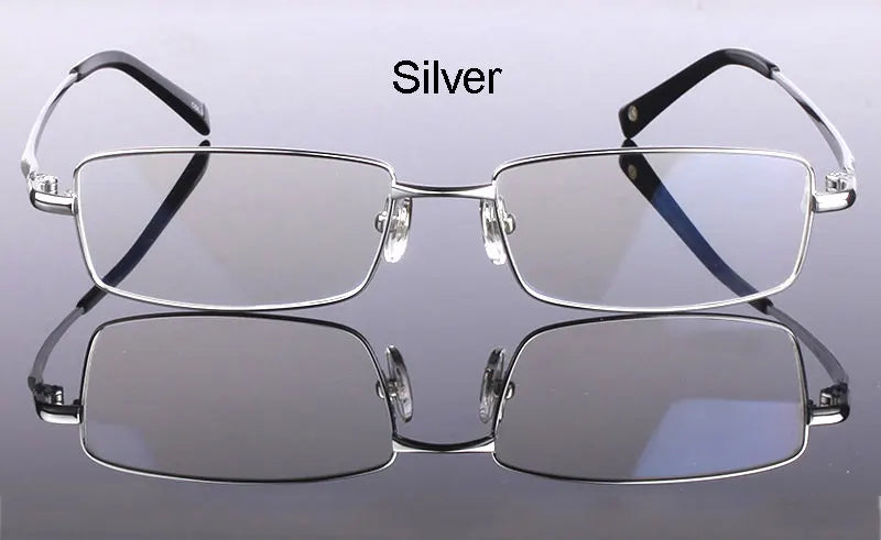 Handoer Men Eyeglasses Frame Pure Titanium Optical Glasses Prescription Spectacles Full Rim Eyewear Metal Frame Glasses Frame