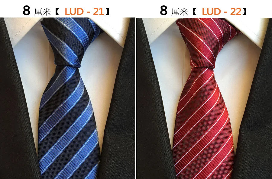 68 Colors NEW 8cm Tie for Man Tie Luxury Striped Flower Business Neck Tie Suit Cravat Wedding Party Necktie Men Gift