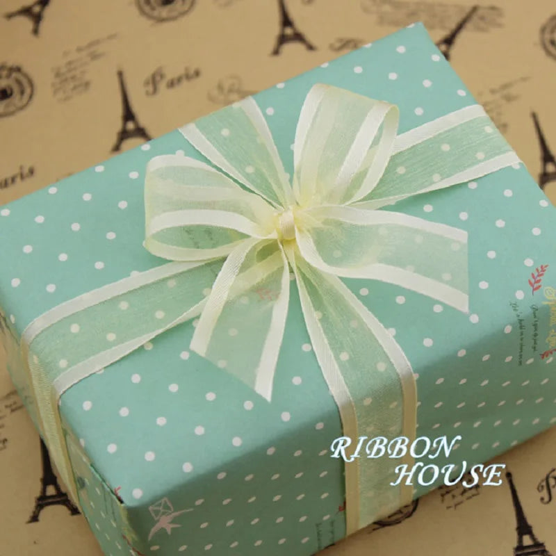 (50 yards/roll) 20mm Organza ribbon Broadside wholesale gift wrapping decoration ribbons