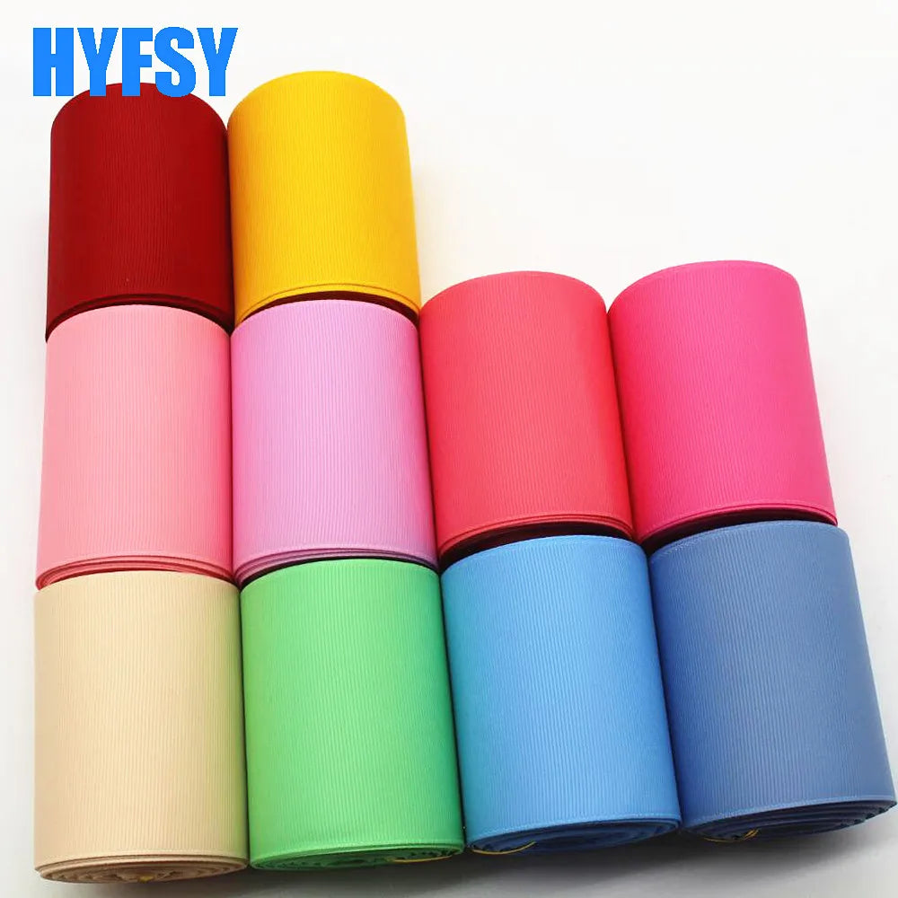 10 Yards 3 '75mm single color ribbon DIY handmade materials gift wrapping headwear Grosgrain Double sided grosgrain
